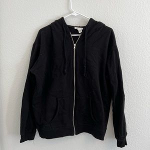 Black Zip Up hoodie